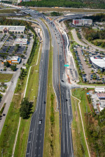 Looking west at construction on SR 56, east of I-75 (November 16, 2020 photo)