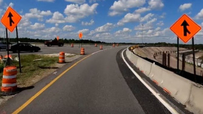 Work along the SR 56 entrance onto northbound I-75 (October 15, 2020 photo)