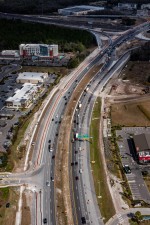Looking northeast over SR 56 to the I-75 interchange (2/17/2022 photo)