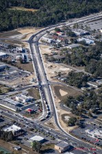 Looking northwest over SR 44 and US 41 to north of the Montgomery Avenue / Zephyr Street intersection (1-17-2025 photo)
