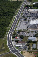 Looking north over US 41 from the Montgomery Ave. / Zephyr St. intersection to Middle School Road (7-24-2025 photo)