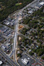 Looking northwest over SR 44 and US 41 to north of the Montgomery Avenue / Zephyr Street intersection (3-18-2025 photo)
