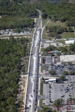 Looking north over US 41 from south of Middle School road to the north end of the project (3-18-2025 photo)