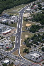 Looking northwest over SR 44 and US 41 to north of the Montgomery Avenue / Zephyr Street intersection (6-18-2025 photo)
