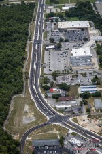 Looking north over US 41 from the Montgomery Ave. / Zephyr St. intersection to Middle School Road (6-18-2025 photo)