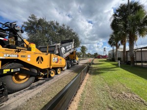 Paving in Segment 3 through the Liberty Park area (11-12-2024 photo)