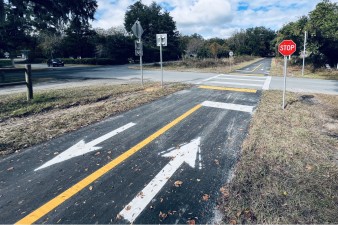 Freshly paved trail in Segment 4 (12-17-2024 photo)