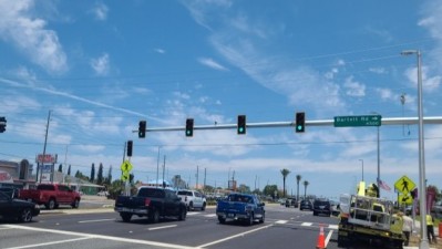 US 19 Pedestrian Mid-Block Crosswalk at Buena Vista Ln/Bartelt Rd in Pasco County (June 2024)