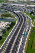 Looking north over Toll SR 686A and Roosevelt Blvd. next to St. Pete-Clearwater International Airport (7-15-2024 photo)