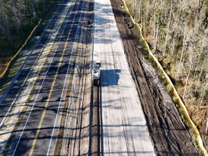 Stabilizing the roadway base for new westbound SR 50 traffic lanes
