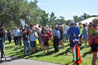 Capturing the ribbon cutting on a portion of the new trail in Tom Varn Park  (5.22.2024 photo)