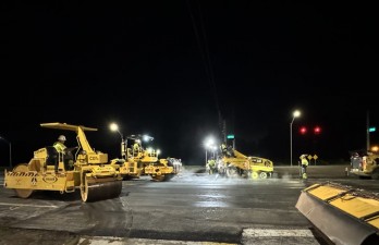 Paving at the SR 54 and Oakstead Blvd. intersection