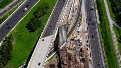 Westbound SR 60 widening from Spruce St/TIA to Memorial Highway (July 2024)